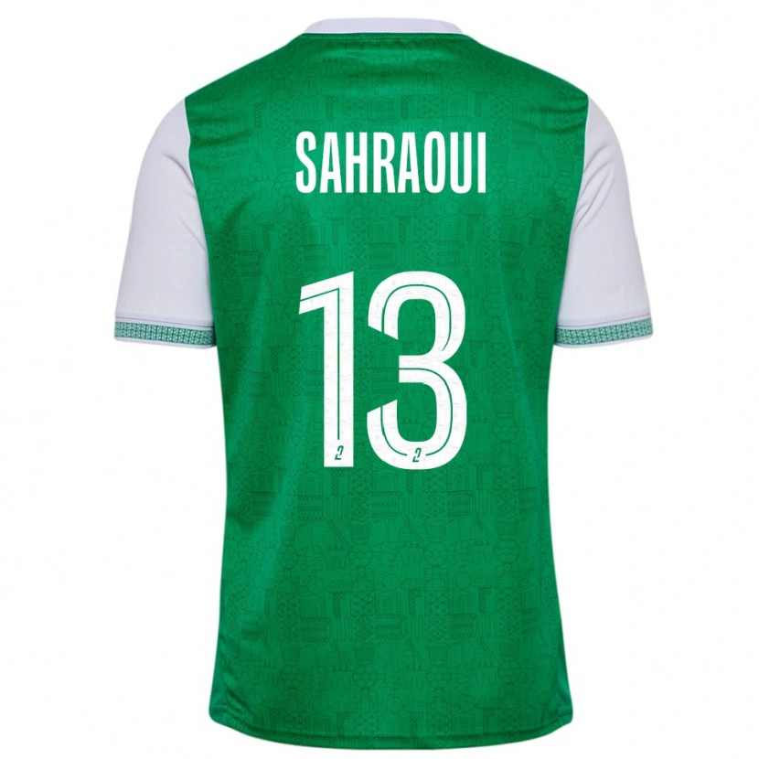 Danxen Herren Jebryl Sahraoui #13 Grün Weiß Heimtrikot Trikot 2025/26 T-Shirt Schweiz