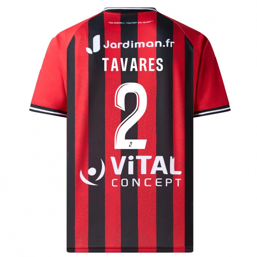 Danxen Herren Héliohdino Tavares #2 Rot Schwarz Heimtrikot Trikot 2025/26 T-Shirt Schweiz