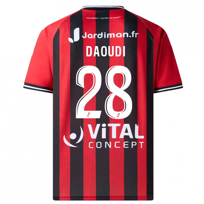 Danxen Herren Sana Daoudi #28 Rot Schwarz Heimtrikot Trikot 2025/26 T-Shirt Schweiz