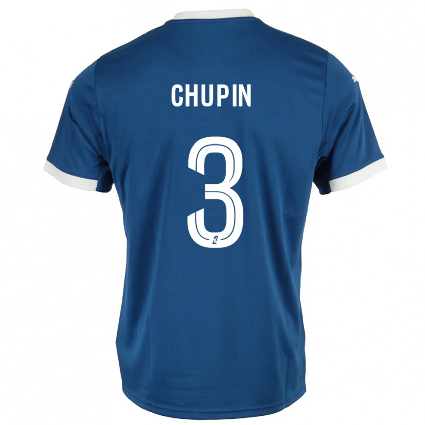 Danxen Herren Tom Chupin #3 Blau Weiß Heimtrikot Trikot 2025/26 T-Shirt Schweiz