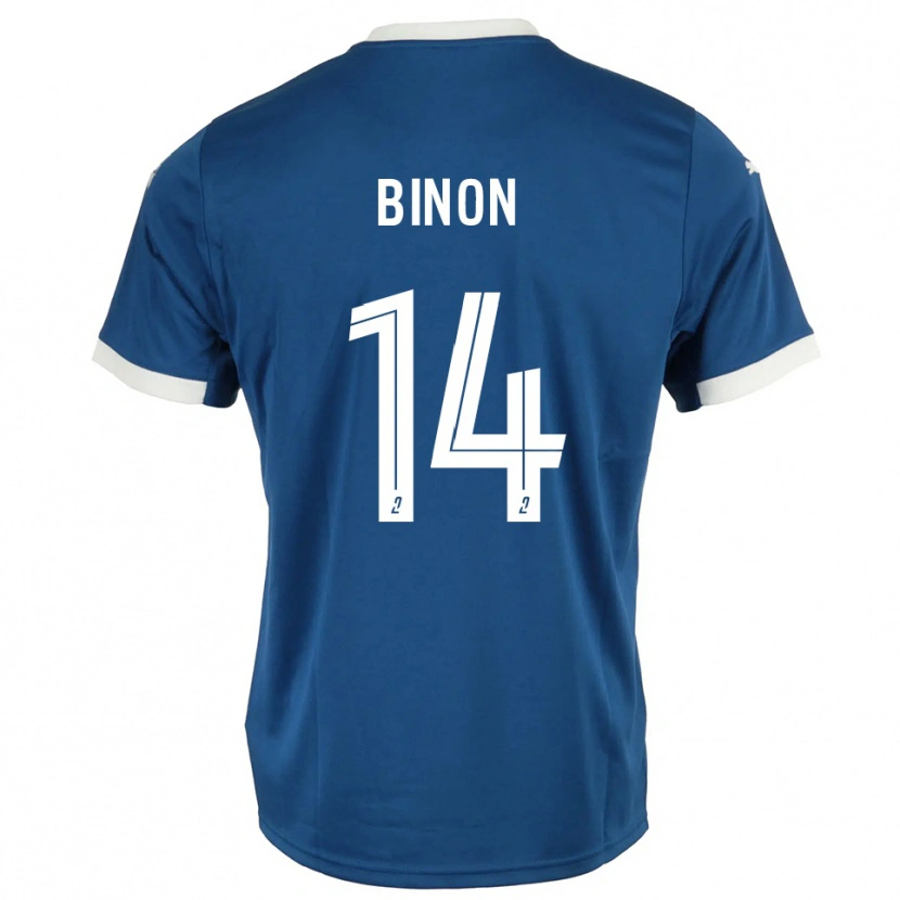 Danxen Herren Théo Binon #14 Blau Weiß Heimtrikot Trikot 2025/26 T-Shirt Schweiz