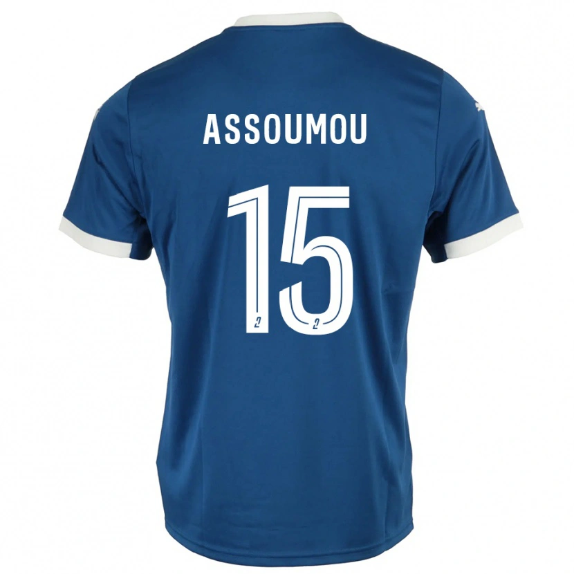 Danxen Herren Jaurès Assoumou #15 Blau Weiß Heimtrikot Trikot 2025/26 T-Shirt Schweiz