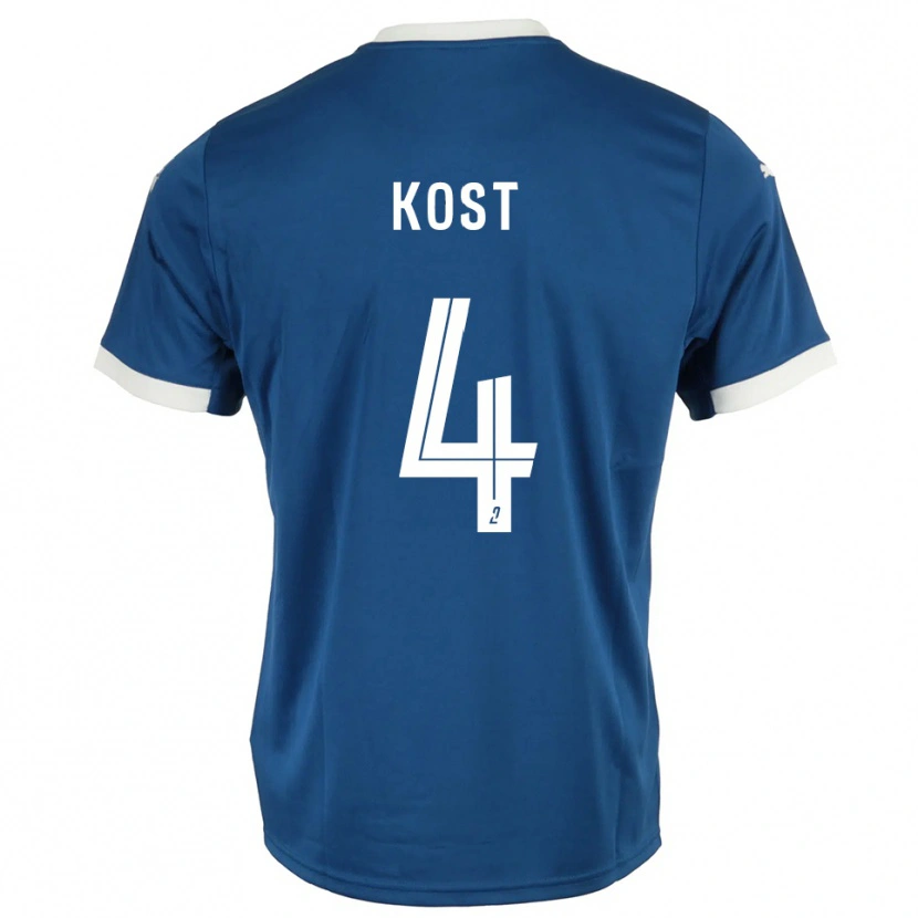 Danxen Herren Enzo Kost #4 Blau Weiß Heimtrikot Trikot 2025/26 T-Shirt Schweiz