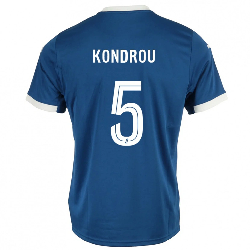Danxen Herren David Kondrou #5 Blau Weiß Heimtrikot Trikot 2025/26 T-Shirt Schweiz