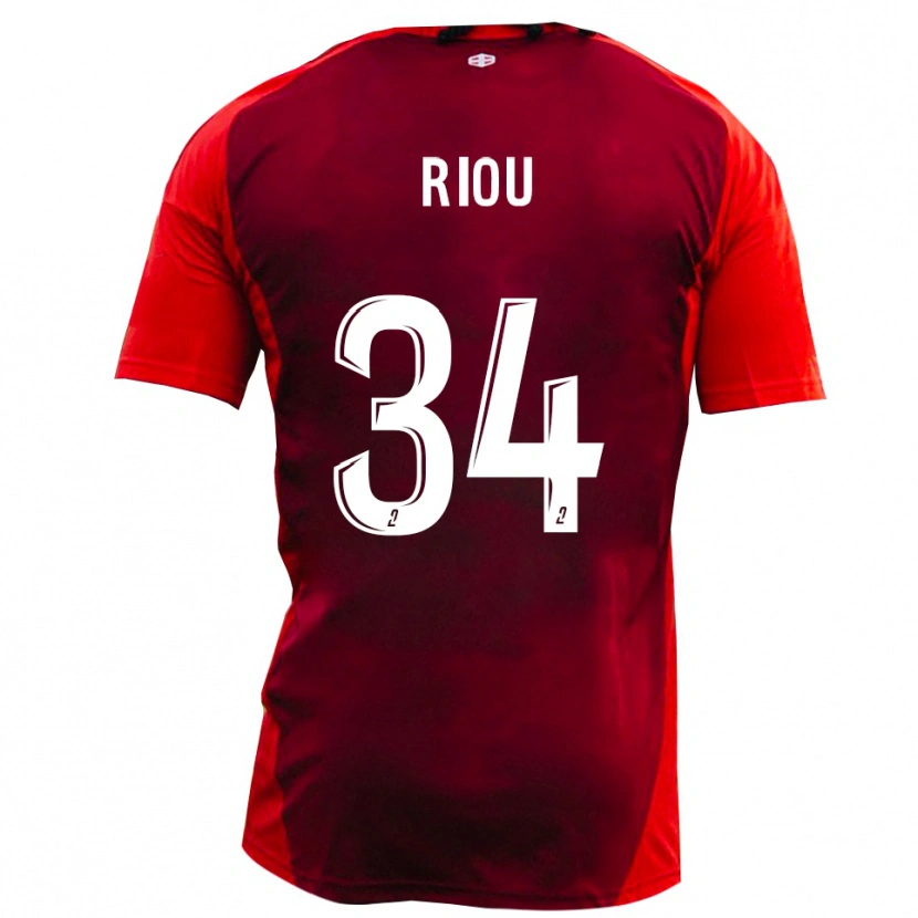 Danxen Herren Esteban Riou #34 Rot Burgund Heimtrikot Trikot 2025/26 T-Shirt Schweiz