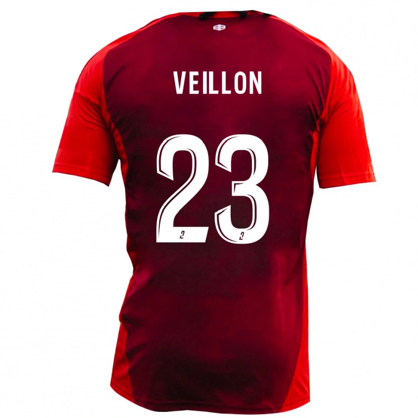 Danxen Herren Mattéo Veillon #23 Rot Burgund Heimtrikot Trikot 2025/26 T-Shirt Schweiz