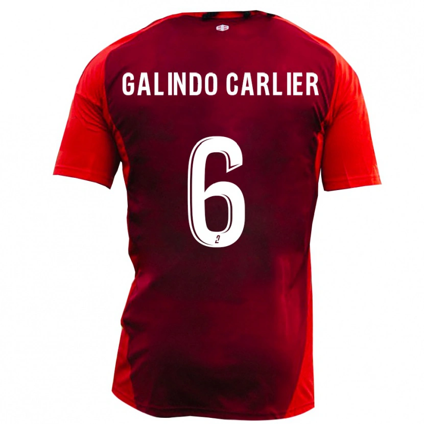 Danxen Herren Luca Galindo Carlier #6 Rot Burgund Heimtrikot Trikot 2025/26 T-Shirt Schweiz