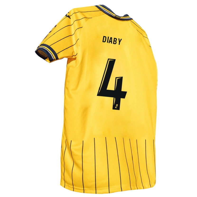 Danxen Herren Tidjan Diaby #4 Gelb Marine Heimtrikot Trikot 2025/26 T-Shirt Schweiz