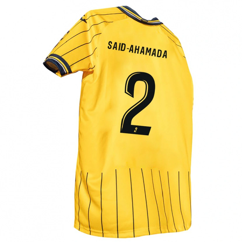 Danxen Herren Falahidine Said-Ahamada #2 Gelb Marine Heimtrikot Trikot 2025/26 T-Shirt Schweiz