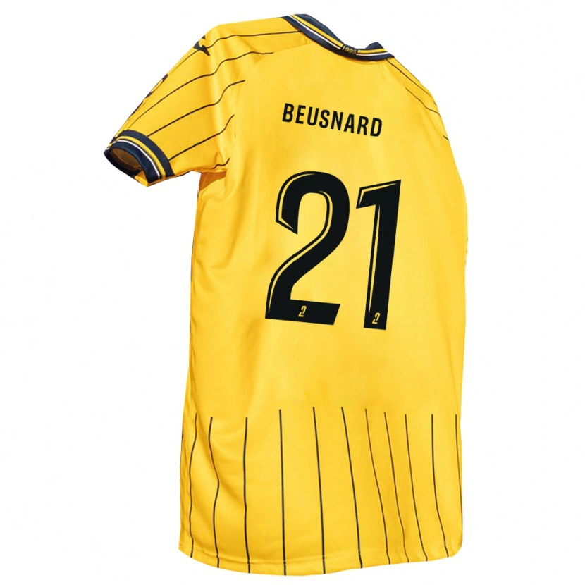 Danxen Herren Steeve Beusnard #21 Gelb Marine Heimtrikot Trikot 2025/26 T-Shirt Schweiz