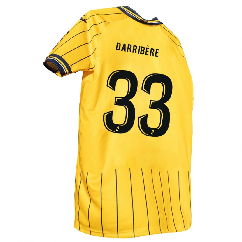 Danxen Herren Clément Darribère #33 Gelb Marine Heimtrikot Trikot 2025/26 T-Shirt Schweiz