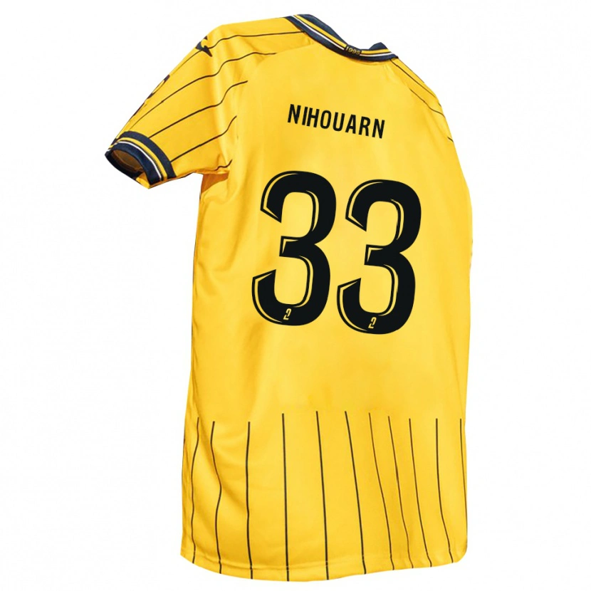 Danxen Herren Titouan Nihouarn #33 Gelb Marine Heimtrikot Trikot 2025/26 T-Shirt Schweiz