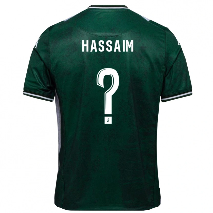 Danxen Herren Melwane Hassaim #0 Grün Weiß Heimtrikot Trikot 2025/26 T-Shirt Schweiz