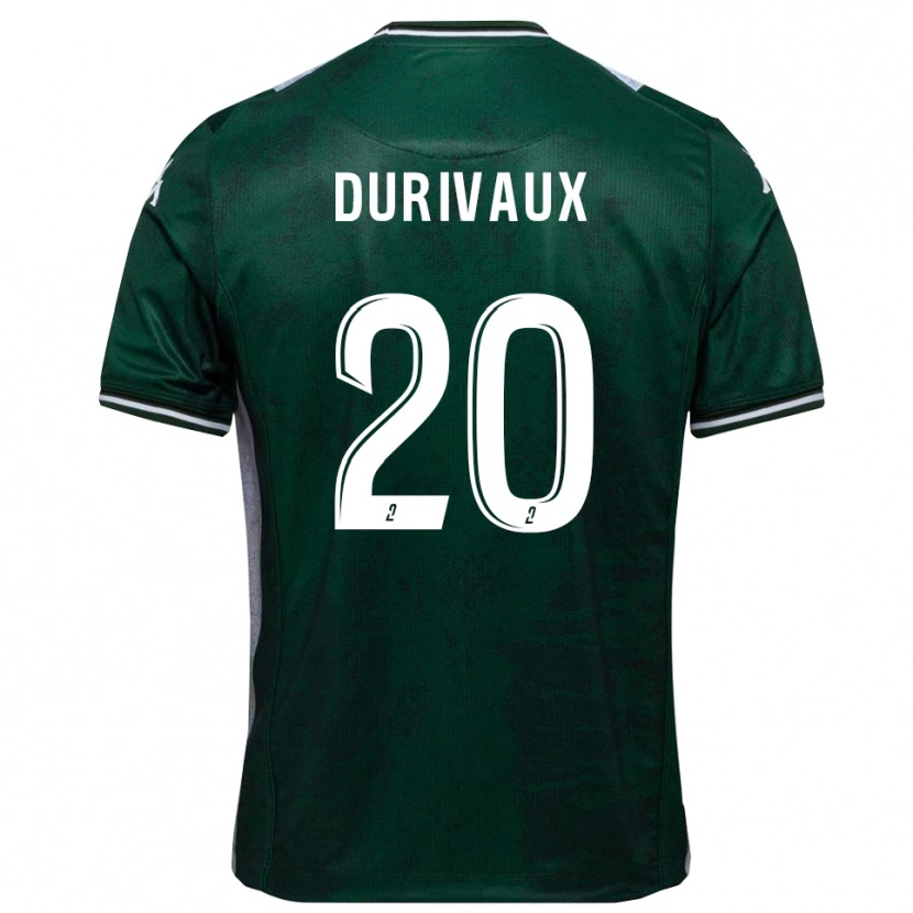 Danxen Herren Dylan Durivaux #20 Grün Weiß Heimtrikot Trikot 2025/26 T-Shirt Schweiz