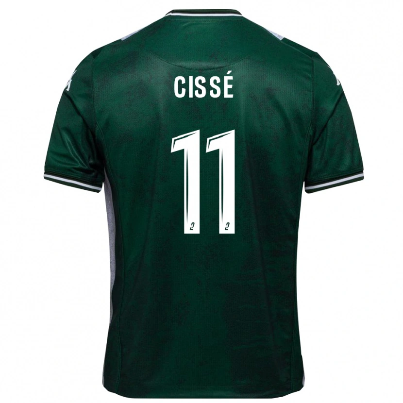 Danxen Herren Kemo Cissé #11 Grün Weiß Heimtrikot Trikot 2025/26 T-Shirt Schweiz