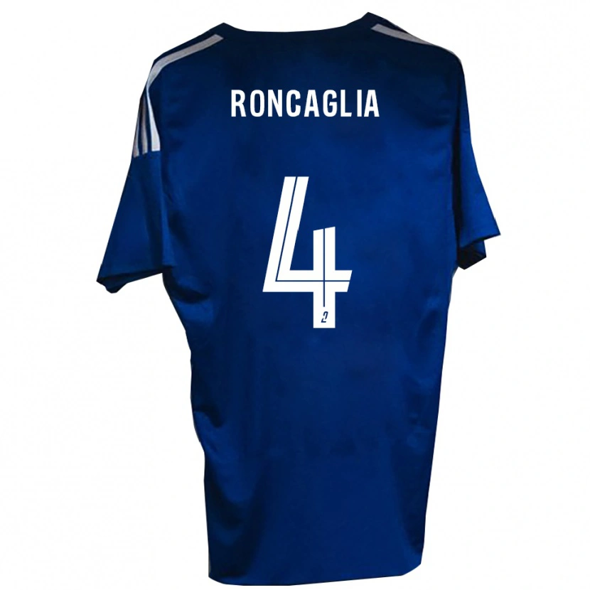 Danxen Herren Anthony Roncaglia #4 Blau Weiß Heimtrikot Trikot 2025/26 T-Shirt Schweiz