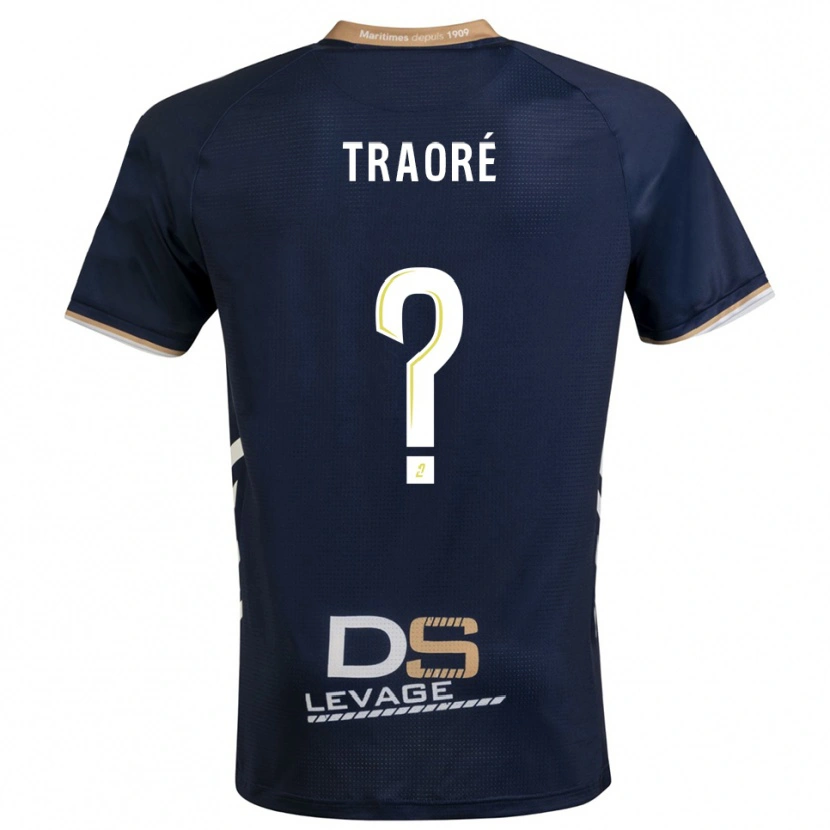 Danxen Herren Sadia Traoré #0 Marine Gold Heimtrikot Trikot 2025/26 T-Shirt Schweiz