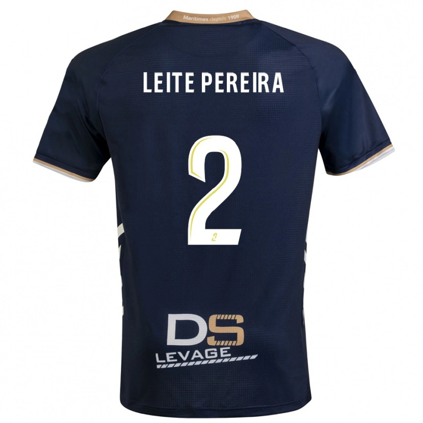 Danxen Herren Matéo Leite Pereira #2 Marine Gold Heimtrikot Trikot 2025/26 T-Shirt Schweiz