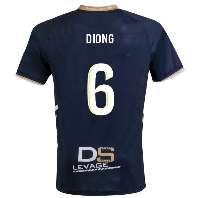 Danxen Herren Pape Diong #6 Marine Gold Heimtrikot Trikot 2025/26 T-Shirt Schweiz