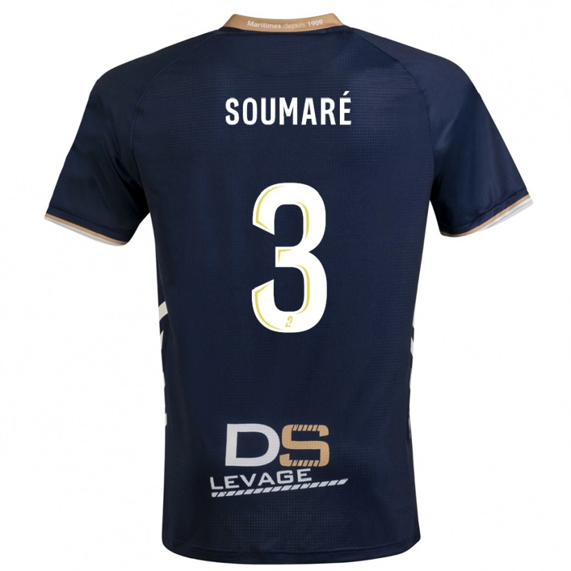 Danxen Herren Amadou Soumaré #3 Marine Gold Heimtrikot Trikot 2025/26 T-Shirt Schweiz
