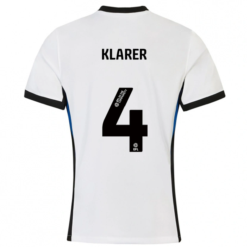 Danxen Herren Christoph Klarer #4 Weiß Blau Auswärtstrikot Trikot 2025/26 T-Shirt Schweiz