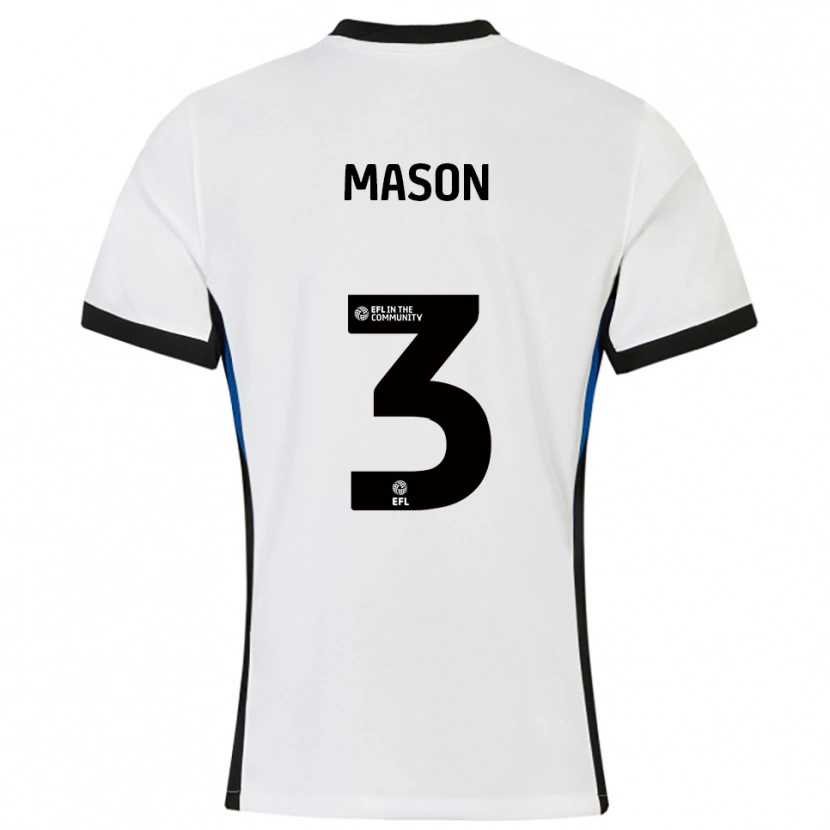 Danxen Herren Ellie Mason #3 Weiß Blau Auswärtstrikot Trikot 2025/26 T-Shirt Schweiz