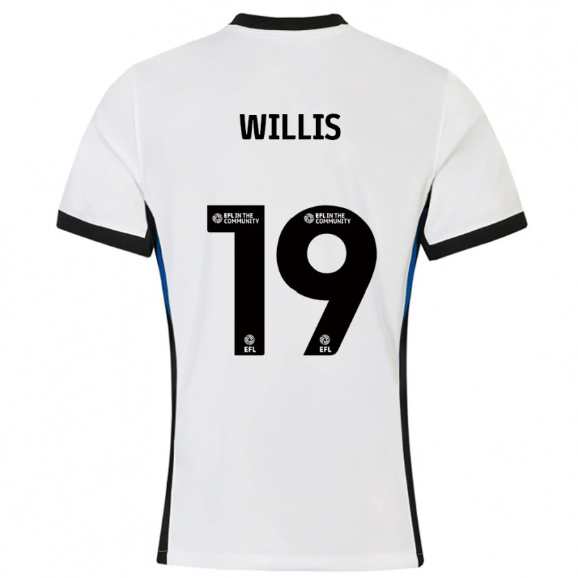 Danxen Herren Zach Willis #19 Weiß Blau Auswärtstrikot Trikot 2025/26 T-Shirt Schweiz
