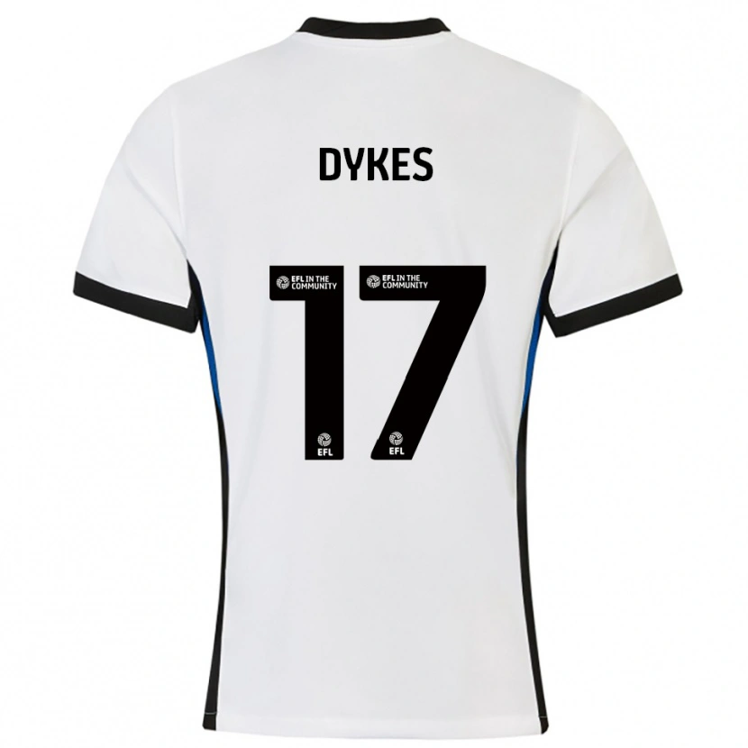 Danxen Herren Lyndon Dykes #17 Weiß Blau Auswärtstrikot Trikot 2025/26 T-Shirt Schweiz