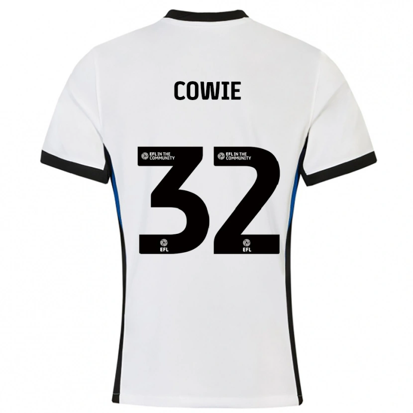 Danxen Herren Abbie Cowie #32 Weiß Blau Auswärtstrikot Trikot 2025/26 T-Shirt Schweiz