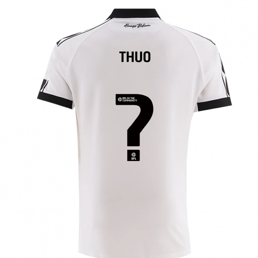 Danxen Herren Mark Thuo #0 Weiß Schwarz Auswärtstrikot Trikot 2025/26 T-Shirt Schweiz