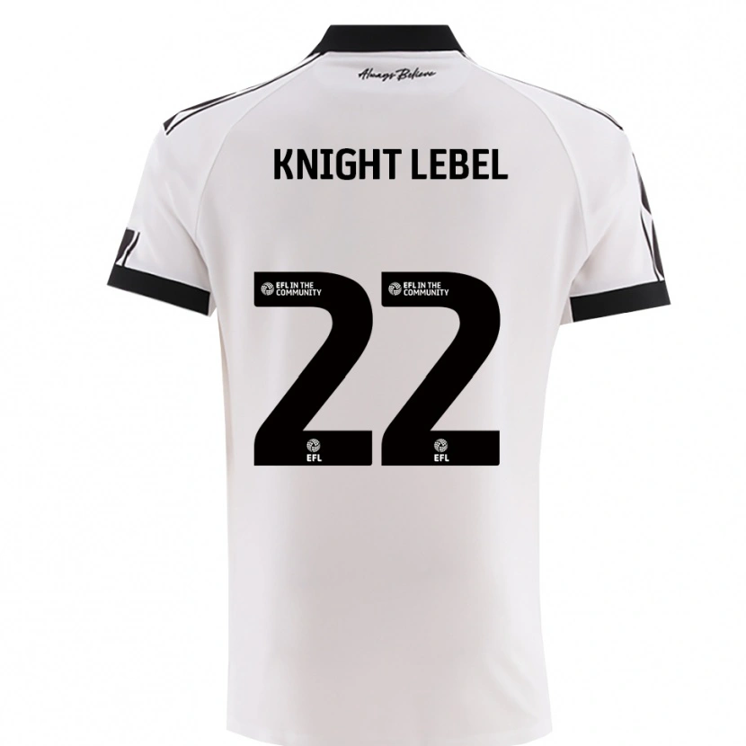 Danxen Herren Jamie Knight-Lebel #22 Weiß Schwarz Auswärtstrikot Trikot 2025/26 T-Shirt Schweiz