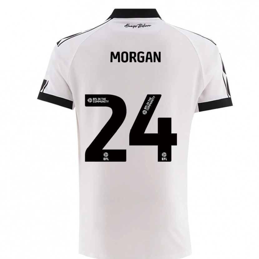 Danxen Herren Ffion Morgan #24 Weiß Schwarz Auswärtstrikot Trikot 2025/26 T-Shirt Schweiz
