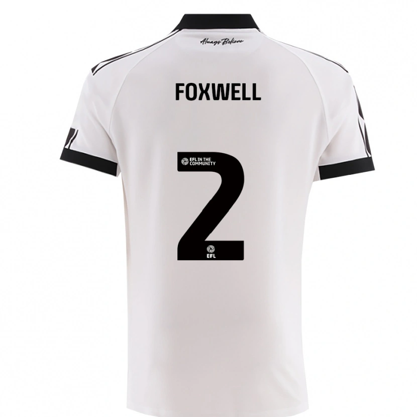 Danxen Herren Jaiden Foxwell #2 Weiß Schwarz Auswärtstrikot Trikot 2025/26 T-Shirt Schweiz
