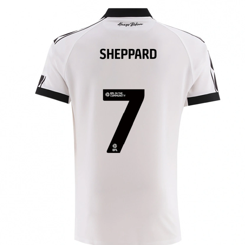 Danxen Herren Ruebin Sheppard #7 Weiß Schwarz Auswärtstrikot Trikot 2025/26 T-Shirt Schweiz