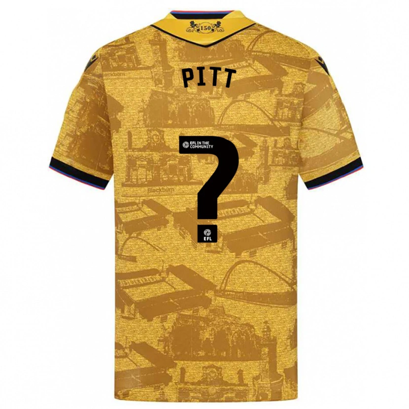 Danxen Herren Theo Pitt #0 Gold Schwarz Auswärtstrikot Trikot 2025/26 T-Shirt Schweiz