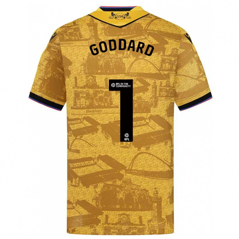 Danxen Herren Felix Goddard #1 Gold Schwarz Auswärtstrikot Trikot 2025/26 T-Shirt Schweiz