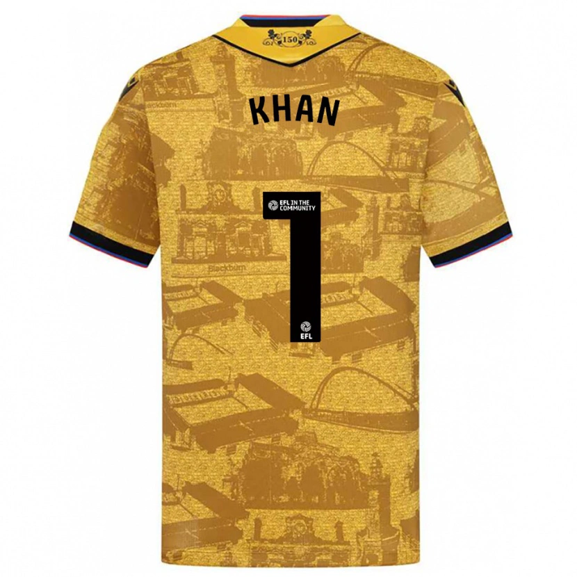 Danxen Herren Adam Khan #1 Gold Schwarz Auswärtstrikot Trikot 2025/26 T-Shirt Schweiz