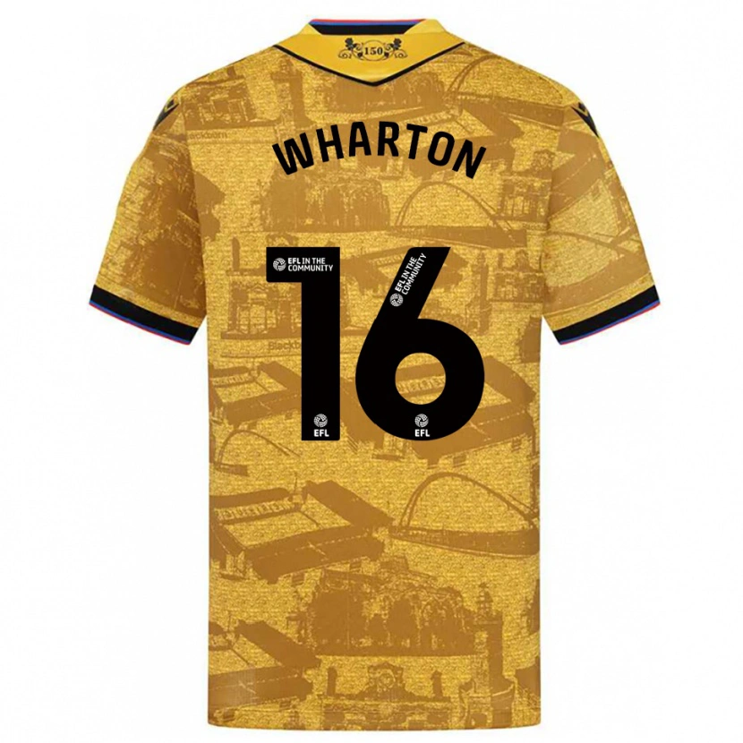 Danxen Herren Scott Wharton #16 Gold Schwarz Auswärtstrikot Trikot 2025/26 T-Shirt Schweiz