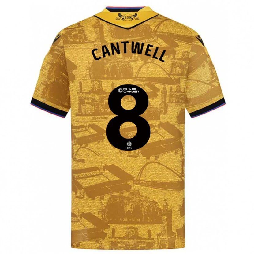 Danxen Herren Todd Cantwell #8 Gold Schwarz Auswärtstrikot Trikot 2025/26 T-Shirt Schweiz