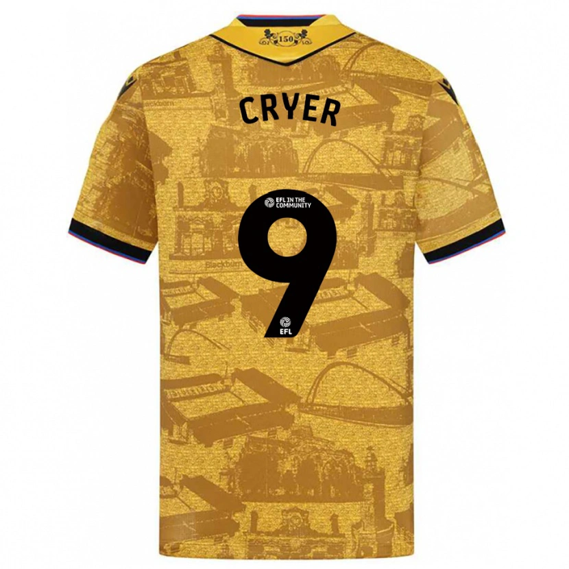Danxen Herren Tom Cryer #9 Gold Schwarz Auswärtstrikot Trikot 2025/26 T-Shirt Schweiz