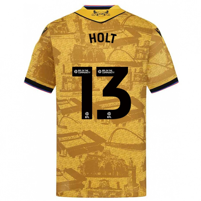 Danxen Herren Harry Holt #13 Gold Schwarz Auswärtstrikot Trikot 2025/26 T-Shirt Schweiz