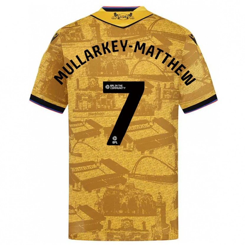 Danxen Herren Lorenze Mullarkey-Matthews #7 Gold Schwarz Auswärtstrikot Trikot 2025/26 T-Shirt Schweiz