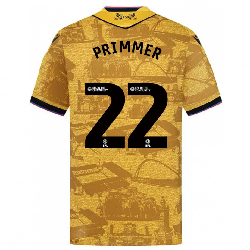 Danxen Herren Tia-Jade Primmer #22 Gold Schwarz Auswärtstrikot Trikot 2025/26 T-Shirt Schweiz