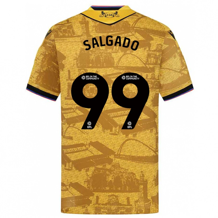 Danxen Herren Shanell Salgado #99 Gold Schwarz Auswärtstrikot Trikot 2025/26 T-Shirt Schweiz