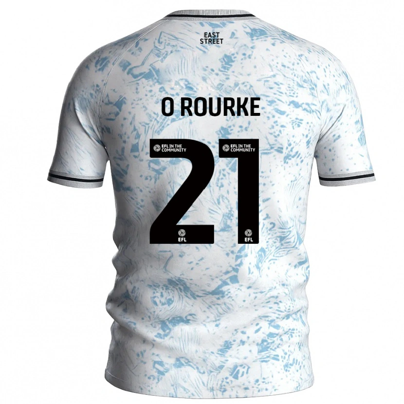 Danxen Herren Sophie O'rourke #21 Weiß Himmelblau Auswärtstrikot Trikot 2025/26 T-Shirt Schweiz