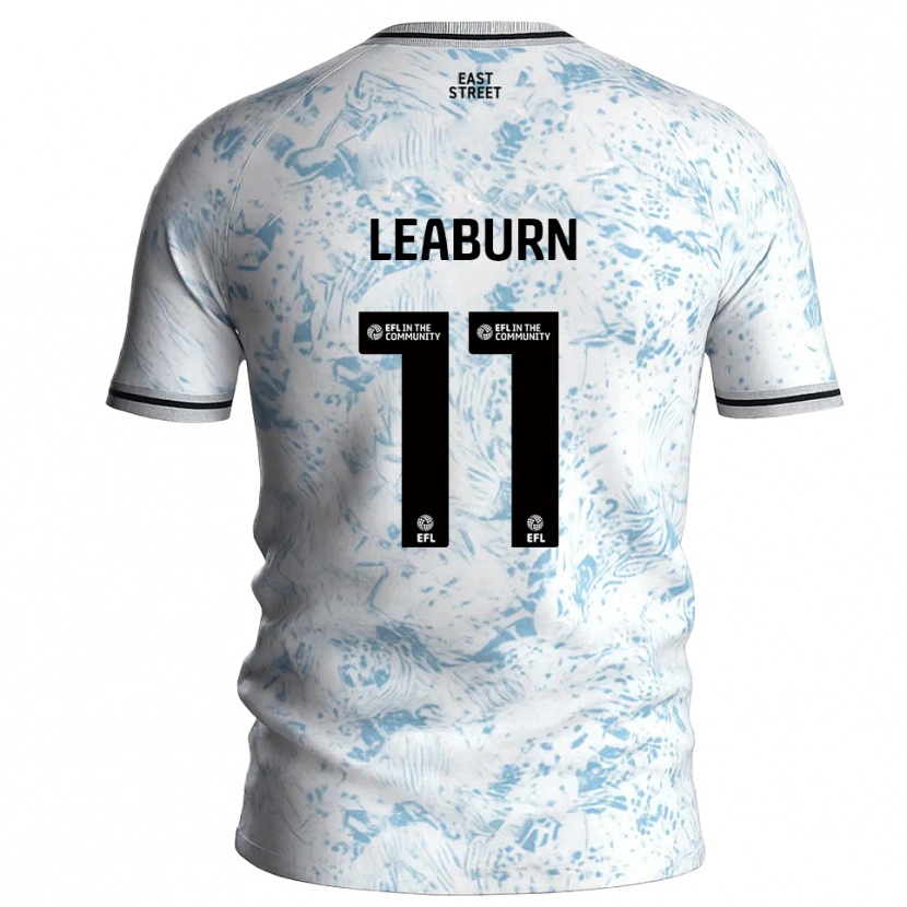 Danxen Herren Miles Leaburn #11 Weiß Himmelblau Auswärtstrikot Trikot 2025/26 T-Shirt Schweiz