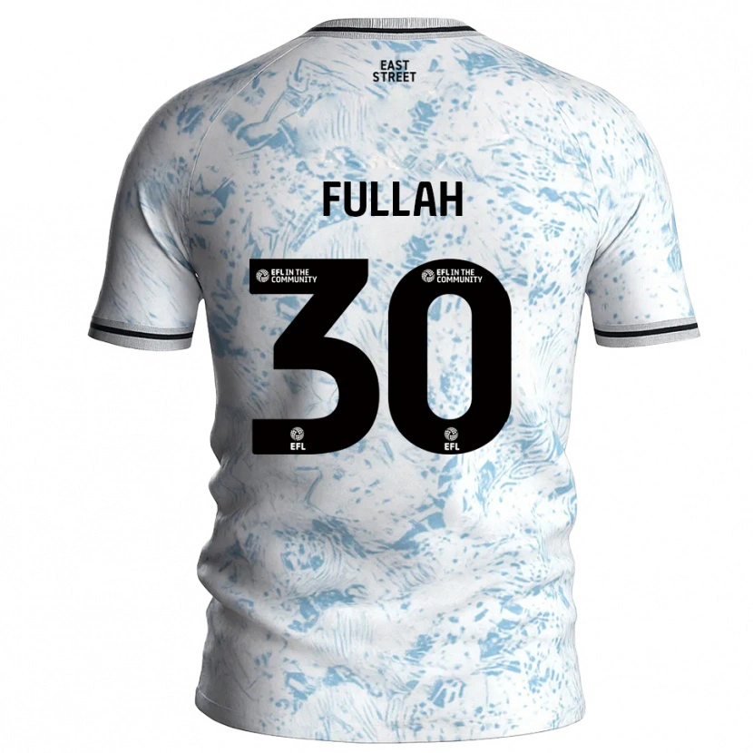 Danxen Herren Ibrahim Fullah #30 Weiß Himmelblau Auswärtstrikot Trikot 2025/26 T-Shirt Schweiz