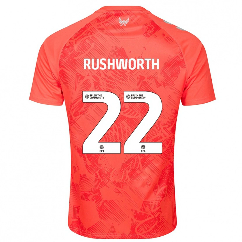 Danxen Herren Carl Rushworth #22 Orange Weiß Auswärtstrikot Trikot 2025/26 T-Shirt Schweiz