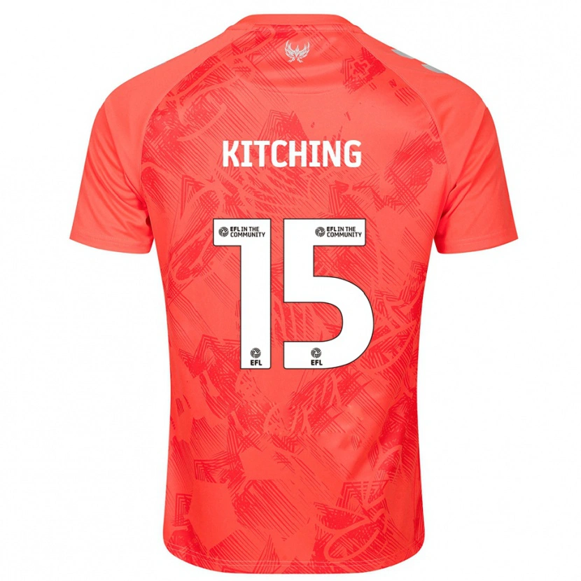 Danxen Herren Liam Kitching #15 Orange Weiß Auswärtstrikot Trikot 2025/26 T-Shirt Schweiz