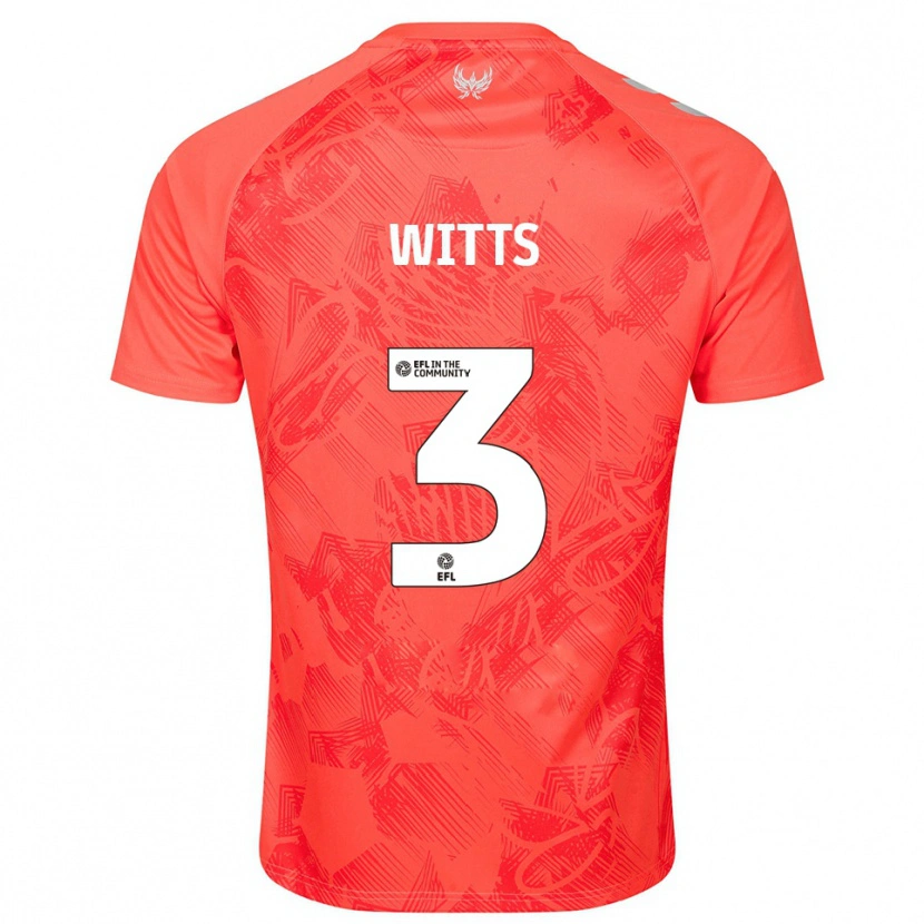 Danxen Herren Callum Witts #3 Orange Weiß Auswärtstrikot Trikot 2025/26 T-Shirt Schweiz